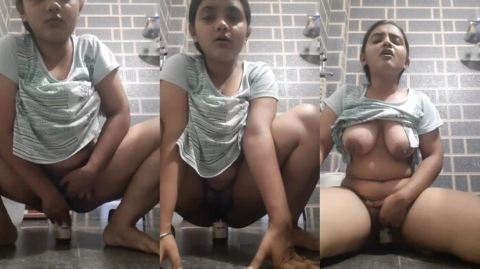 Desi Horny Bitch Putting Bottle Inside Her Pussy Watch